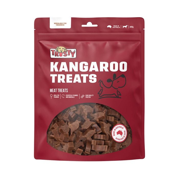 Trusty 400g Kangaroo Bites Adult Dog Treats
