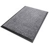 EQUIPMED 45x70cm Non-Slip Indoor Rug Floor Mat Charcoal, Poly Fiber Cut Loop Pile, High Density Base, Anti-Trip Edging