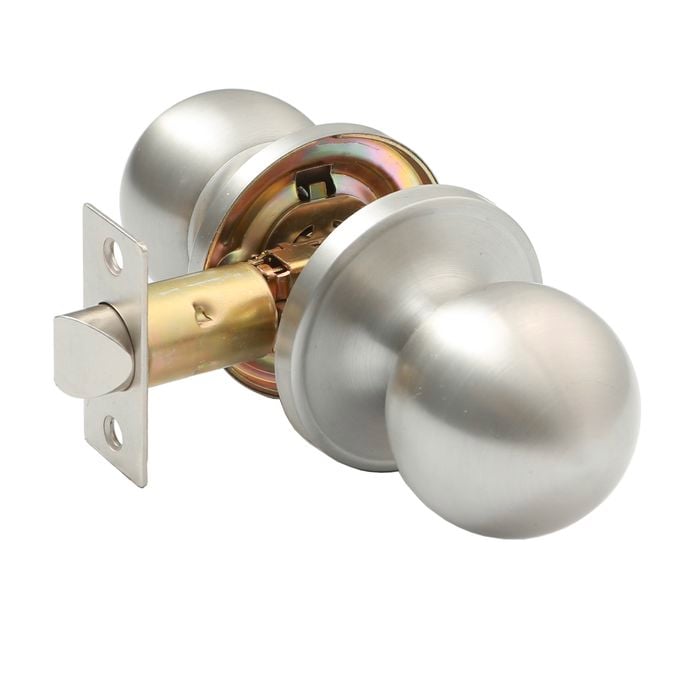 Ikonic Brushed Nickel Ruby Passage Set