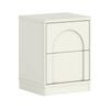 Cosmoliving Arched Bedside Table White Bedroom