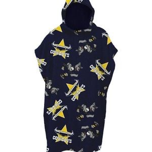 NRL Youth Hooded Towel - North Queensland Cowboys - Kids - Beach Bath - OSFM