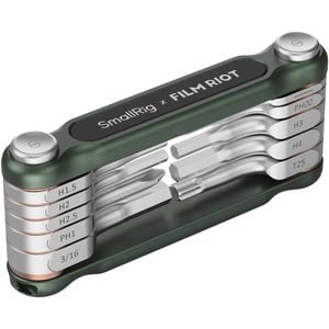 Smallrig X Film Riot 10-in-1 Folding Wrench Set With Multi Angle - Green
