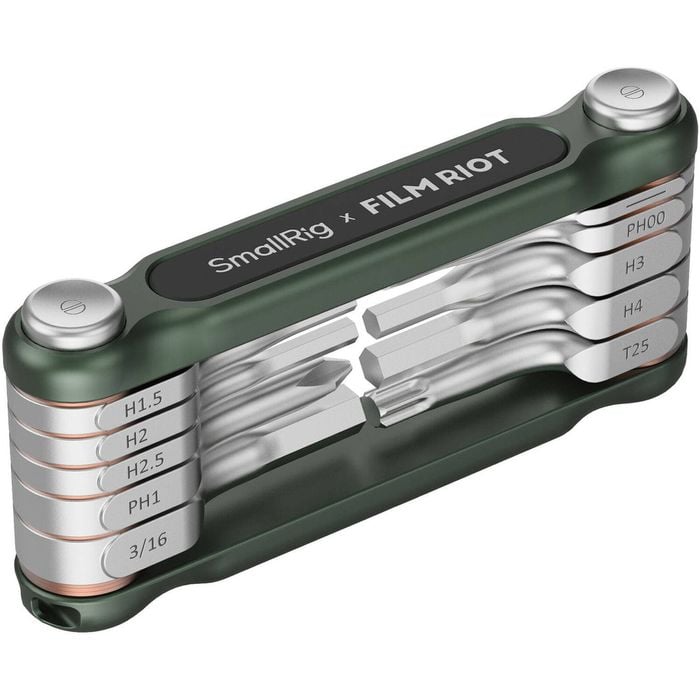 Smallrig X Film Riot 10-in-1 Folding Wrench Set With Multi Angle - Green