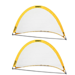 2x Summit Pop Up Teardrop Advance FFA Half Dome Training Football Soccer Goal 2mx1m