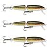 3x Rapala 5cm Jointed Shallow Diver Hard Body Fishing Lures - Brown Trout
