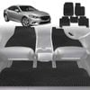 6D Diamond Car Floor Mats for Mazda 6 2008-2012-Full Set-Black-Outback GT