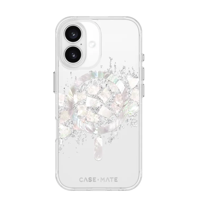 Case-mate Karat Magsafe Case For Iphone 16 - Silver / Clear