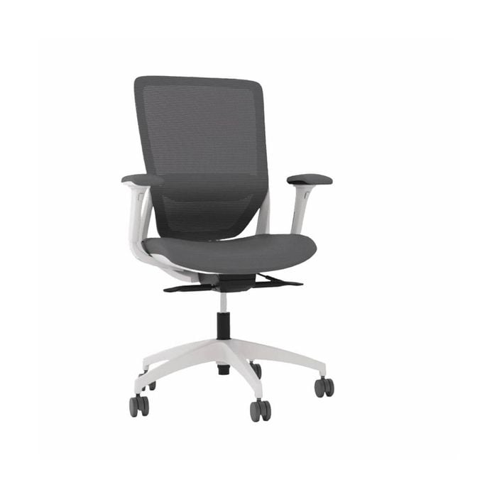 Olg Engage Office Chair With Arms Mesh Back Light Grey Seat