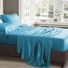 Luxor King Aquamarine 1000TC Silk Silky Feel Satin Sheet Set