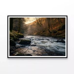 River Flows, Mountains of Wales  Print 100% Australian Made 90x60cm  (Poster)