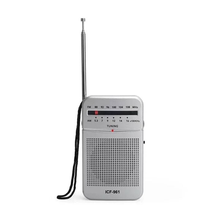Mini Am/fm Portable Pocket Radio White