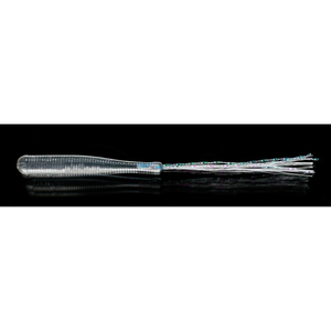 Fish Arrow Flasher Worm 1" SW Soft Plastic Ajing Fishing Lure 01 Clear
