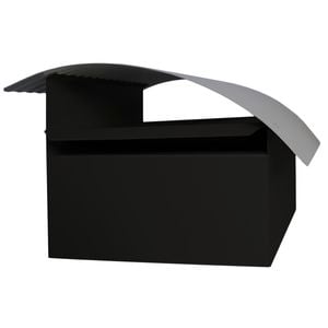 Sandleford Letterbox Post Mounted Surf Black