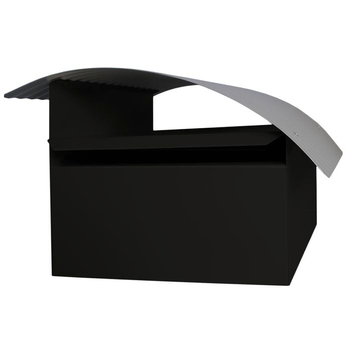 Sandleford Letterbox Post Mounted Surf Black