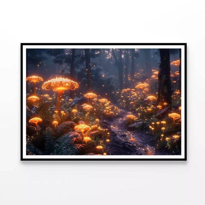 Mushrooms View  Print 100% Australian Made 120x90cm  (Poster)