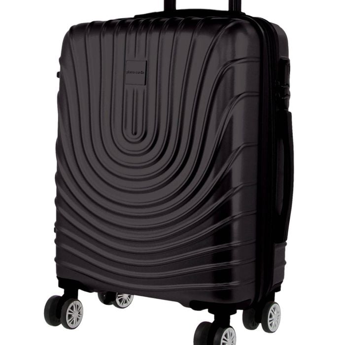 Pierre Cardin Cabin Hard-shell Suitcase Travel Luggage Bag 54cm/48l Black