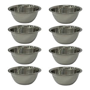 8PK Urban Kitchen Stainless Steel Mixing Bowl High Quality 600ml 15cm