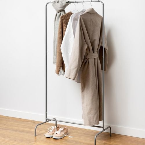All Set 43 x 78 x 157cm Grey Single Garment Rack Bunnings Australia
