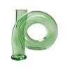 Maine & Crawford Atticus 13x13cm Tubular Glass Vase - Green