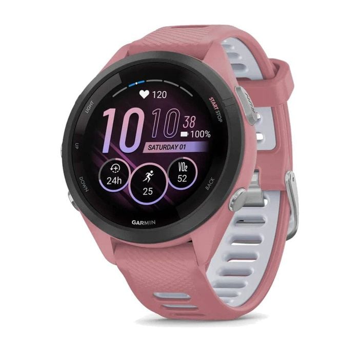 Garmin Forerunner 265s Black Bezel W/light Pink Case/powder Grey
