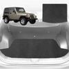 6D Diamond Car Boot Mat for Jeep Wrangler (TJ)1996-2006-Cargo Mat-Black-Outback GT