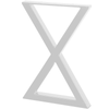 Rapid 300 x 450 x 50mm White Steel Tube San Pedro Bench Leg