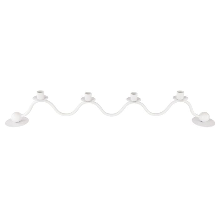 Amalfi Rexley Candle Holder White 73x8x11cm