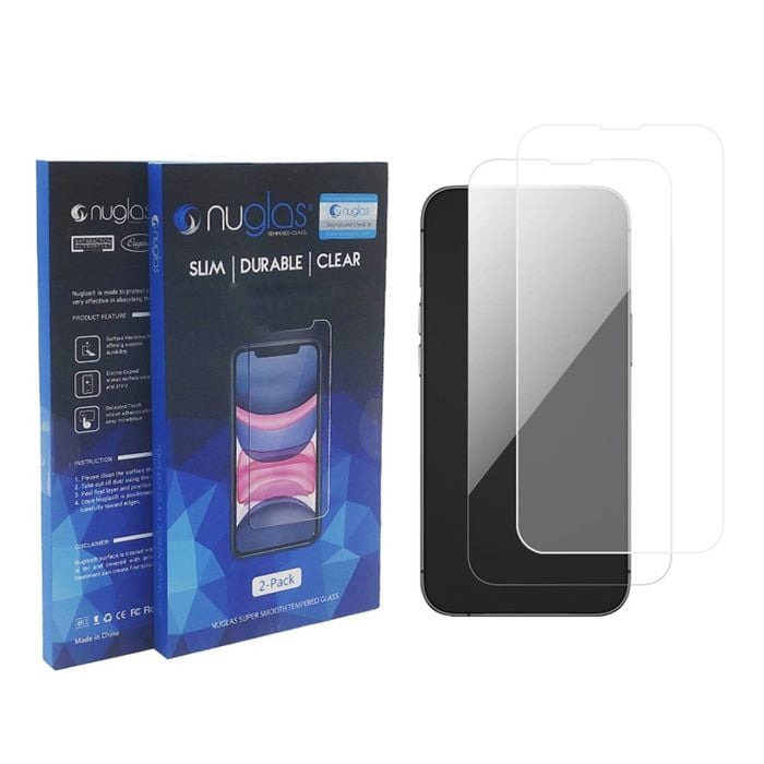 Nuglas 2x Screen Protector Clear Tempered Glass Scratch Proof For Iphone 13 Mini