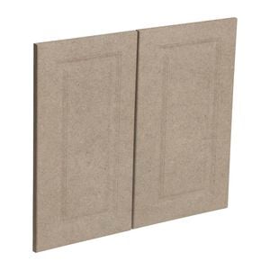 Kaboodle 600mm Raw Board Heritage Medium Rangehood Doors - 2 Pack