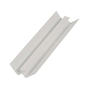 James Hardie 6 x 2700mm White Aluminium H/glaze Internal Corner
