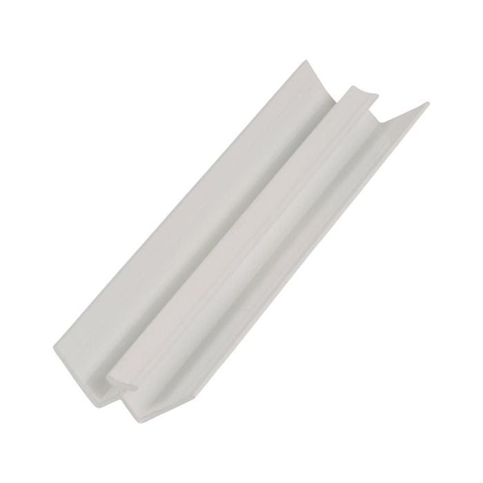 James Hardie 6 x 2700mm White Aluminium H/glaze Internal Corner