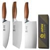 3-piece Professional Chef Knife Set Brown