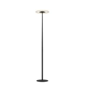 Telbix Faro Modern Standing Floor Lamp Light Metal Acrylic Black
