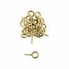 Everhang 4mm Brass Screw Eyes - 25 Pack