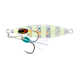 Nomad Design Gypsea 40g Teardrop Shape Metal Fishing Jig Silver Glow Stripe