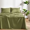 Dreamaker Linen Cotton Sheet Set Olive - Single Bed