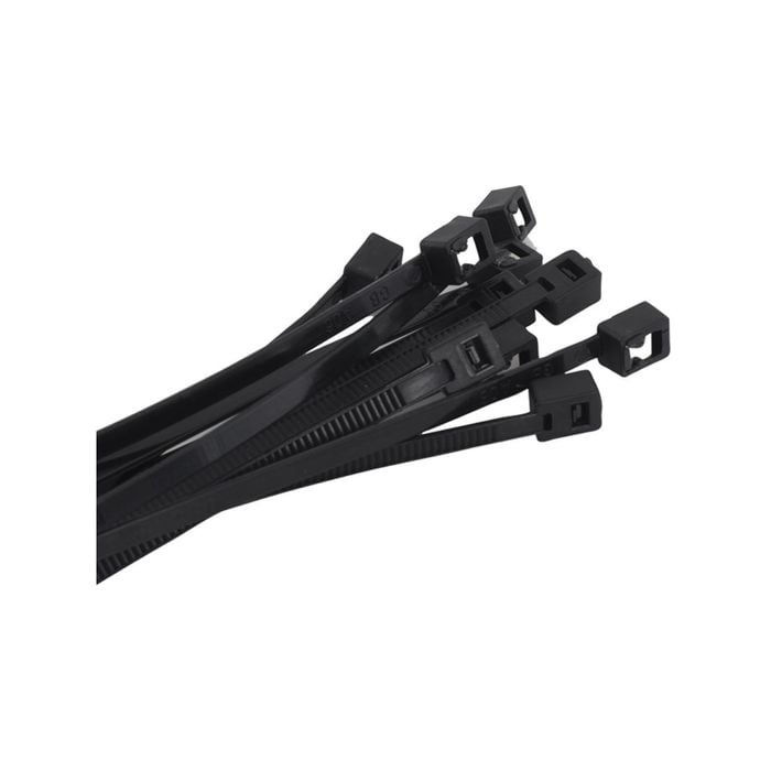 Kincrome 280mm Black Self-Cut Cable Tie 100 Pack