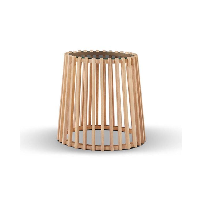 Modern Furniture LYNNA Side Table  50x48cm Solid Wood - Oak