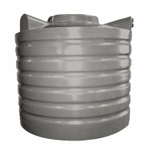 Clark Tanks 1000L Round Poly Water Tank - Gull Grey