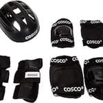 Cosco 4 in 1 Protective Kit for Skating of Senior Size Includes 1 Helmet, 2 Knee, 2 Elbow and 2 Palm Guards | For Kids & Adults