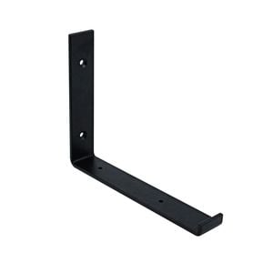 Carinya 240 x 185mm Black Hanging Lipped Angle Bracket - 240 x 185mm