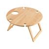 Stanley Rogers Round Travel Picnic Table Light Wood