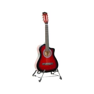 Karrera 38in Pro Cutaway Acoustic Guitar with guitar bag - Red Burst