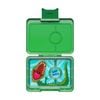 Yumbox Kids Snack Box 3 Compartment Leakproof lunchbox Dinosaur jurassic Green