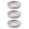 3PK Ladelle Nestle 23cm Round Stoneware Pasta/Soup Bowl - White