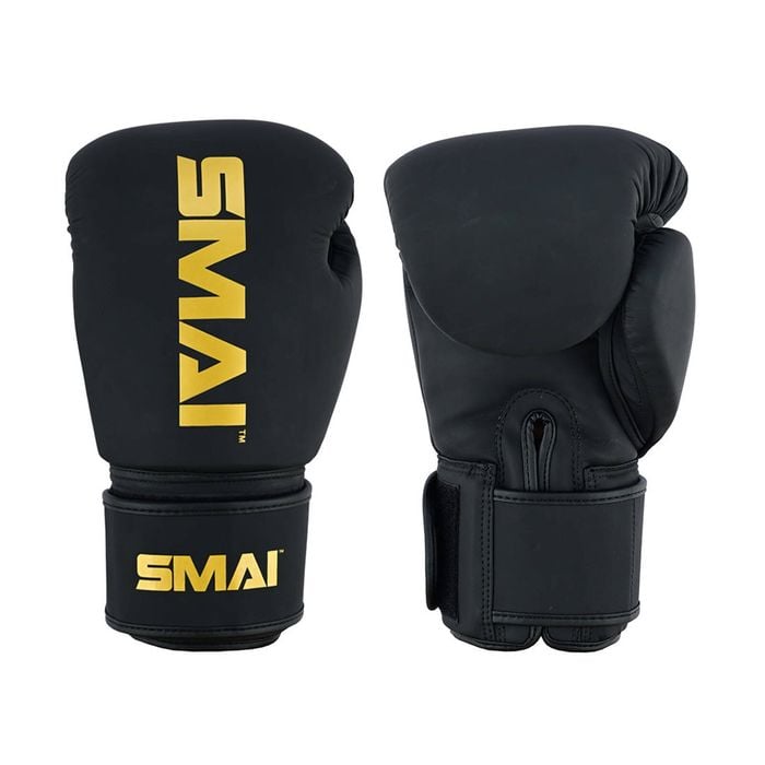 SMAI Gold Series Boxing Glove - Black/Gold - 14oz