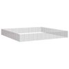 vidaXL Free Range Animal Enclosure Pet Playpen Run 48-Panel Galvanised Iron