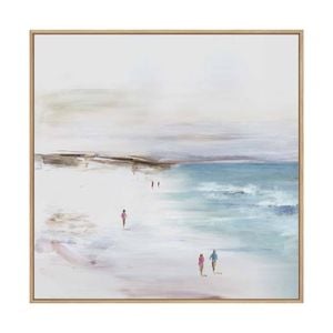Artey | Summer Solitude II - Framed Canvas - Natural Frame - 50 x 50cm