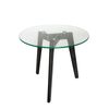 SK Designer Living | Stad Round Glass Side Table - Black