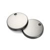 Round Brushed Nickle Toilet Seat Hinges 